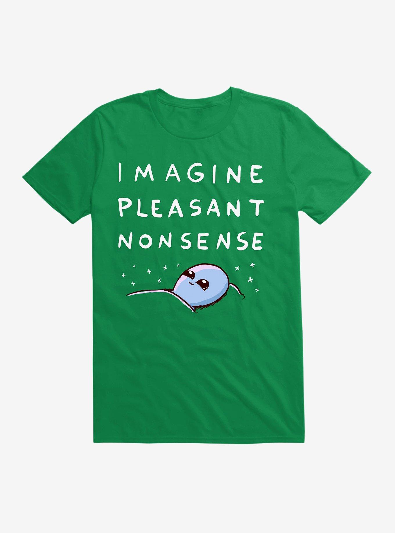 STRANGE PLANET SPECIAL PRODUCT: IMAGINE PLEASANT NONSENSE Men's Pullover  Hoody, Nathan W Pyle Shop