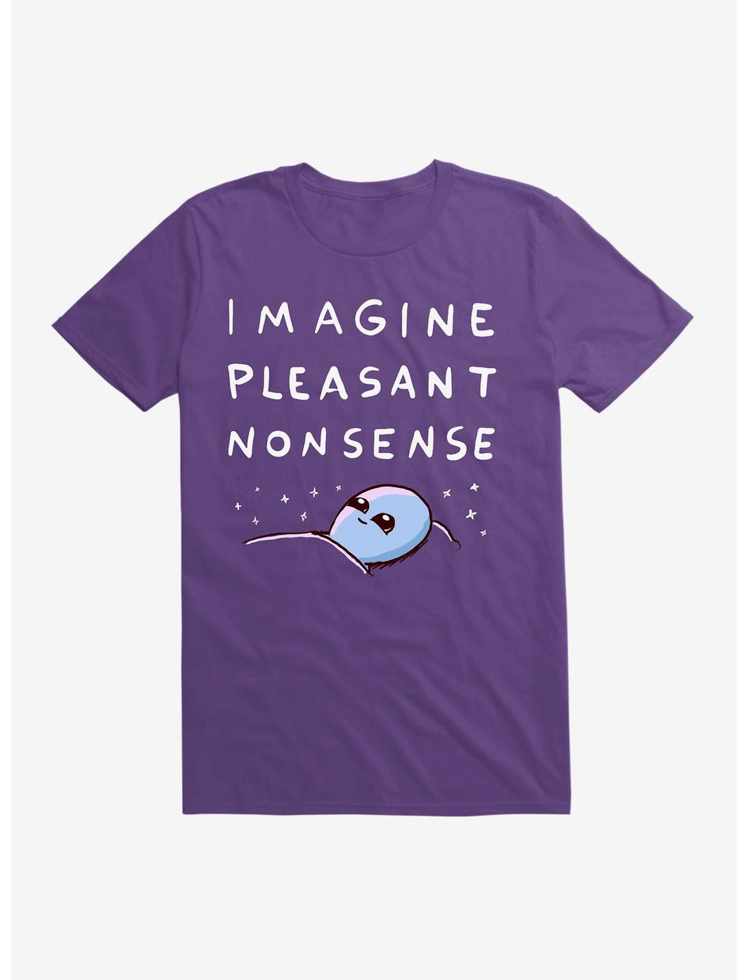 Strange Planet Imagine Pleasant Nonsense T-Shirt, PURPLE, hi-res