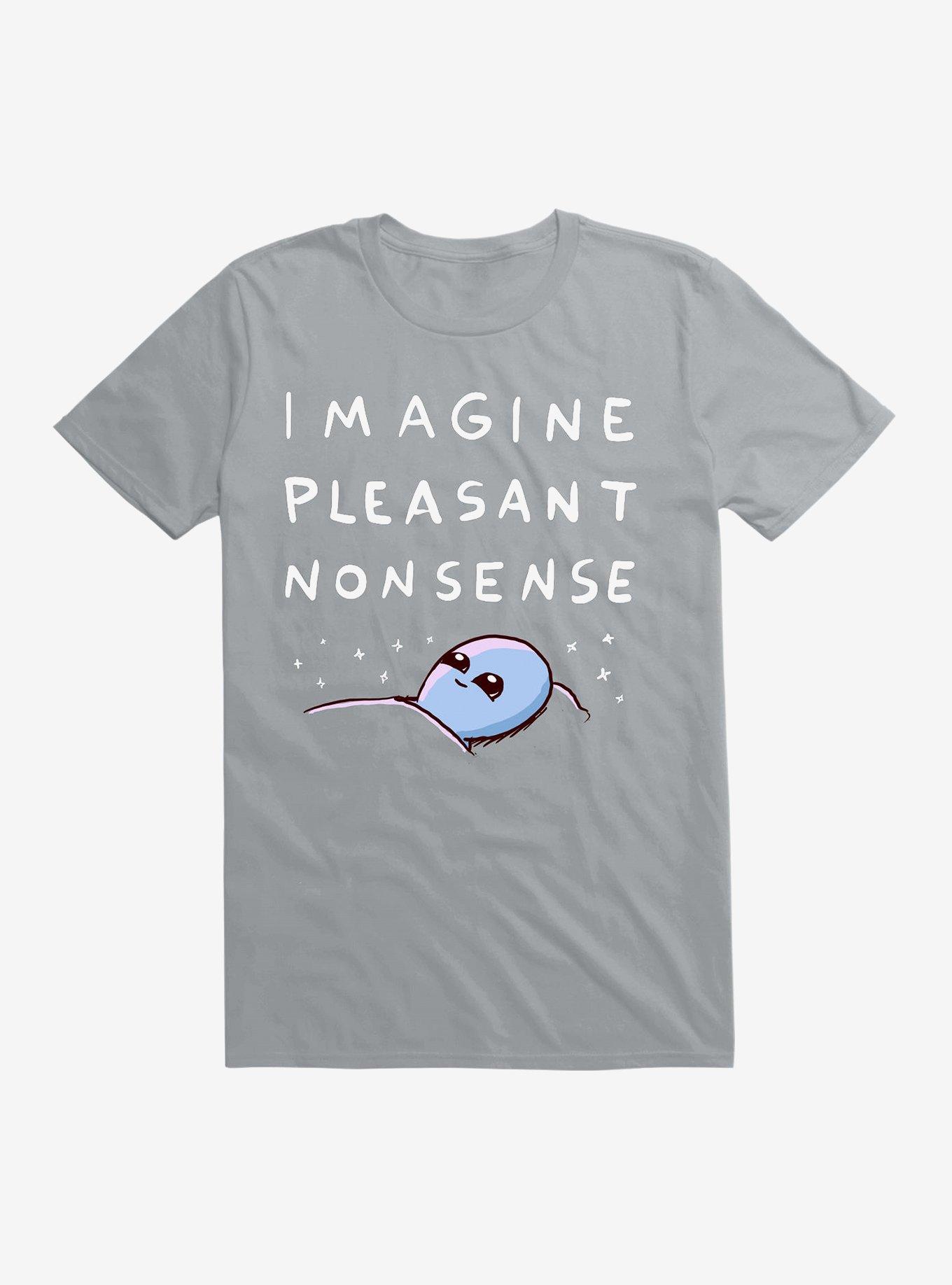 Strange Planet Imagine Pleasant Nonsense T-Shirt, SILVER, hi-res