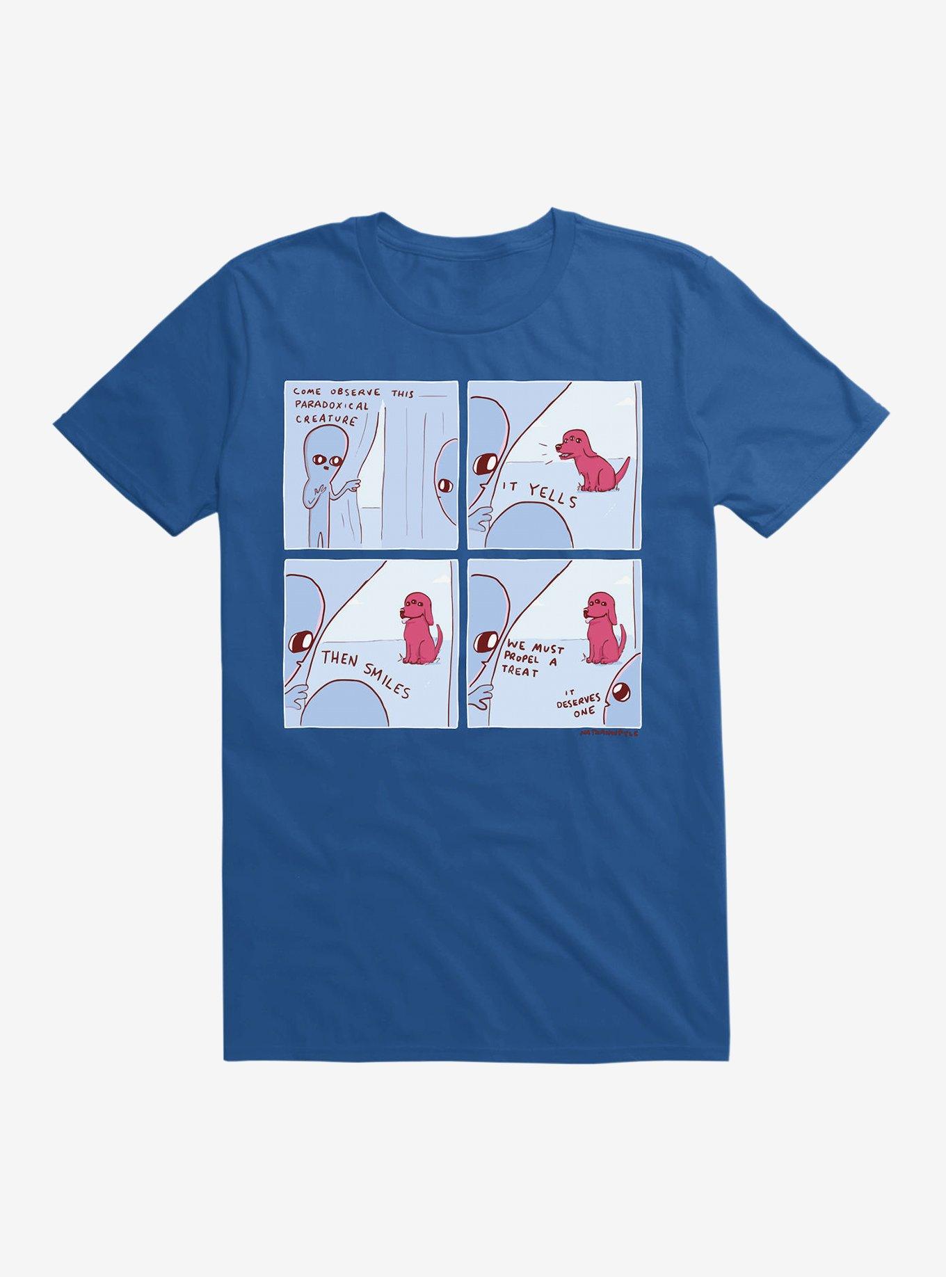 Strange Planet Paradoxical T-Shirt, ROYAL, hi-res