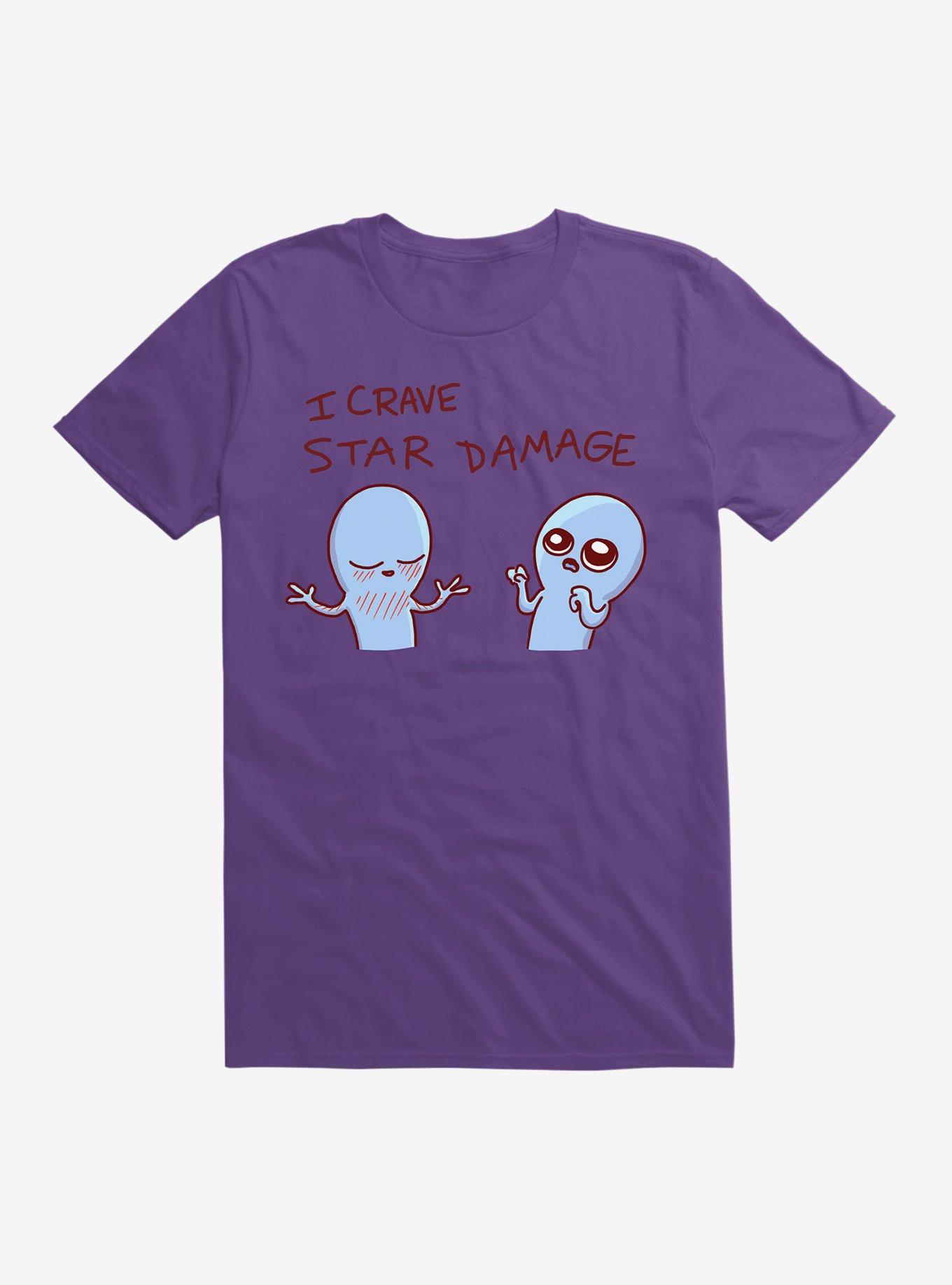 Strange Planet I Crave Star Damage T-Shirt, PURPLE, hi-res
