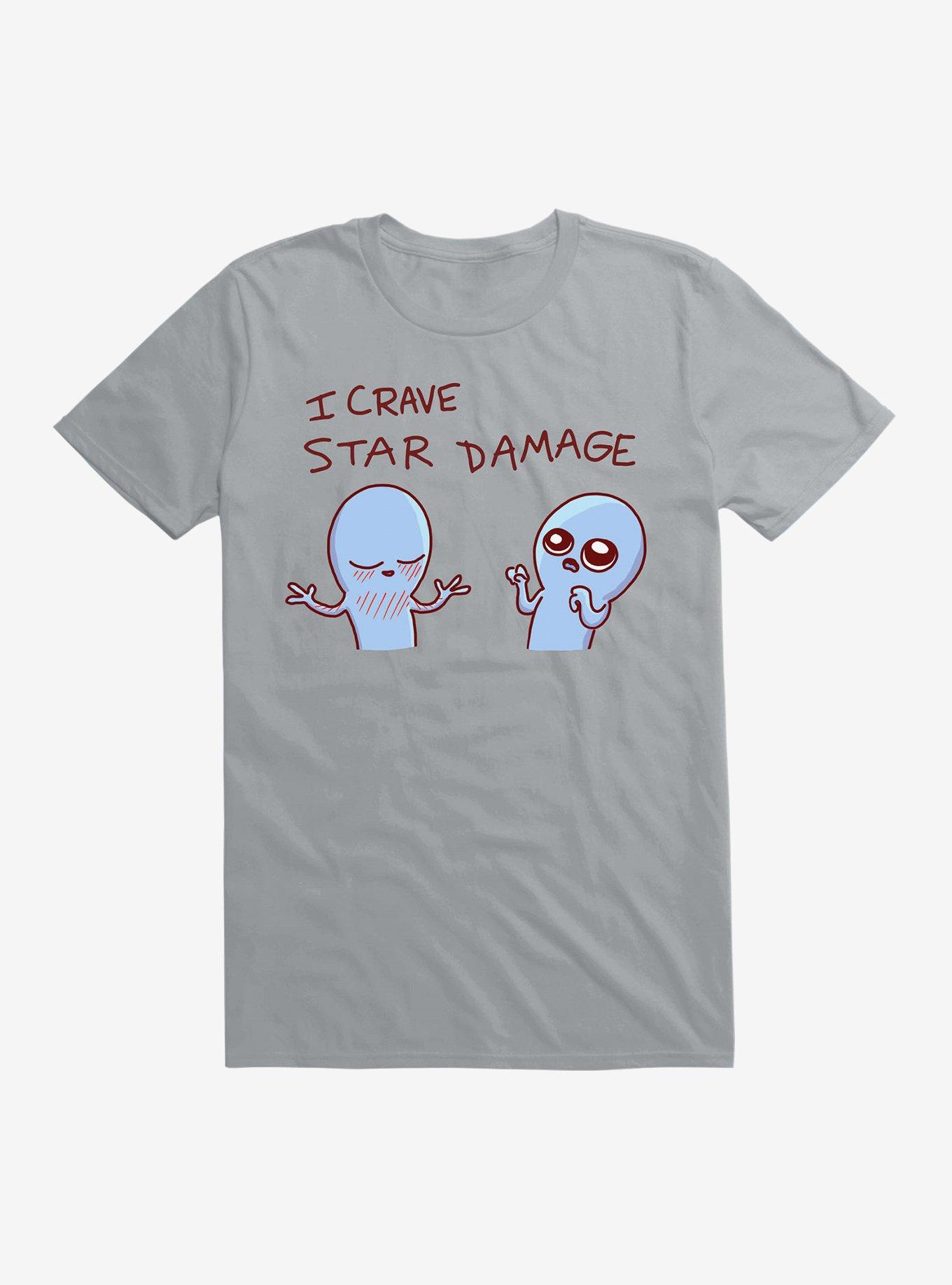 Strange Planet I Crave Star Damage T-Shirt, SILVER, hi-res