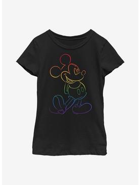Plus Size Disney Mickey Mouse Pride Big Prid Youth T-Shirt, , hi-res