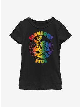 Plus Size Disney Mickey Mouse Pride Five Youth T-Shirt, , hi-res