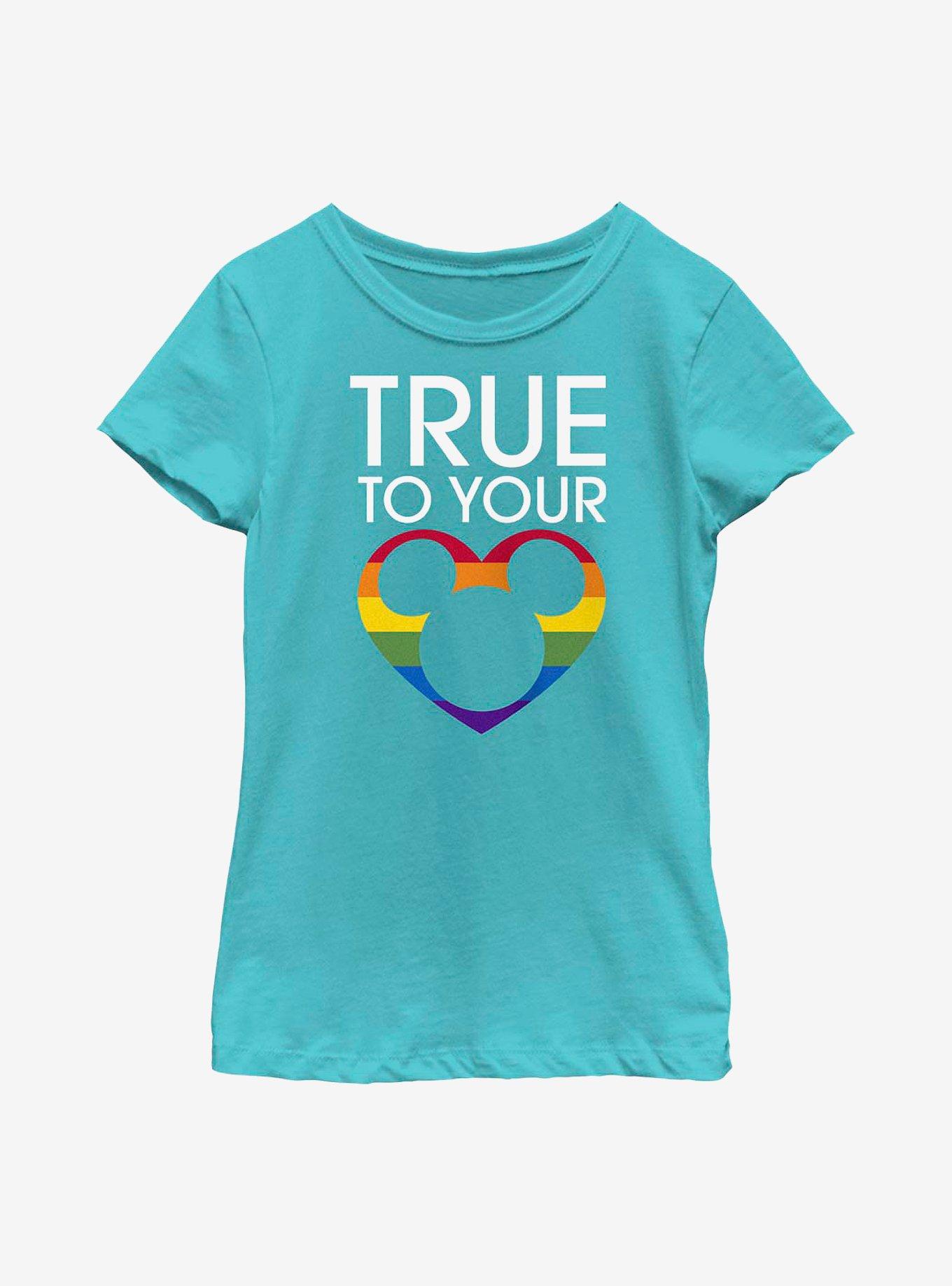 Disney Mickey Mouse Pride True To Pride Youth T-Shirt, TAHI BLUE, hi-res