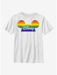 Disney Mickey Mouse Pride Hat Youth T-Shirt, WHITE, hi-res