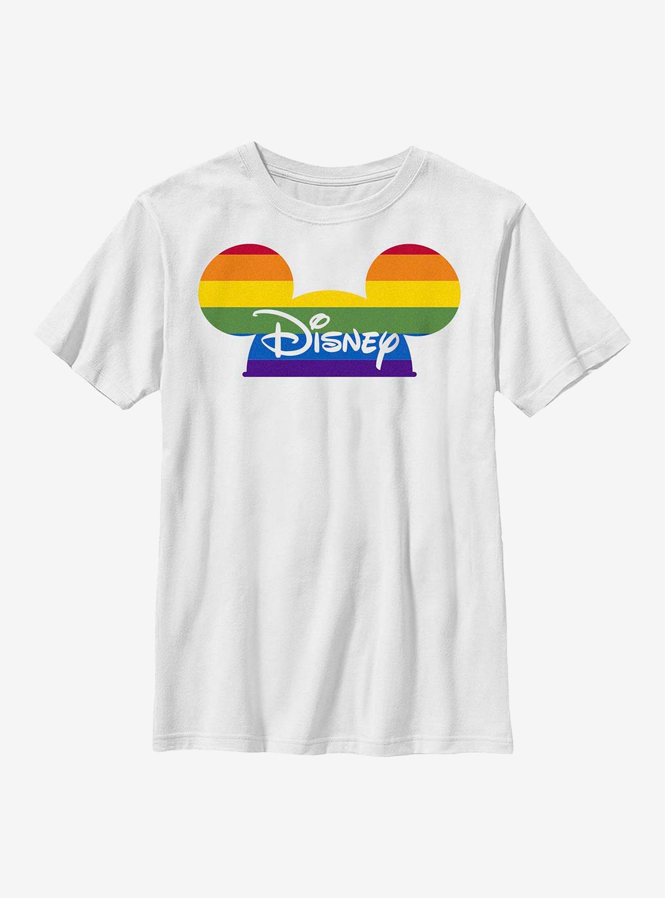 Disney Mickey Mouse Pride Hat Youth T-Shirt, , hi-res