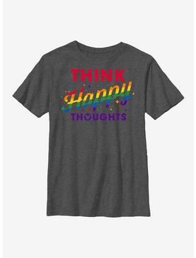 Plus Size Disney Mickey Mouse Pride Happy Thoughts Youth T-Shirt, , hi-res