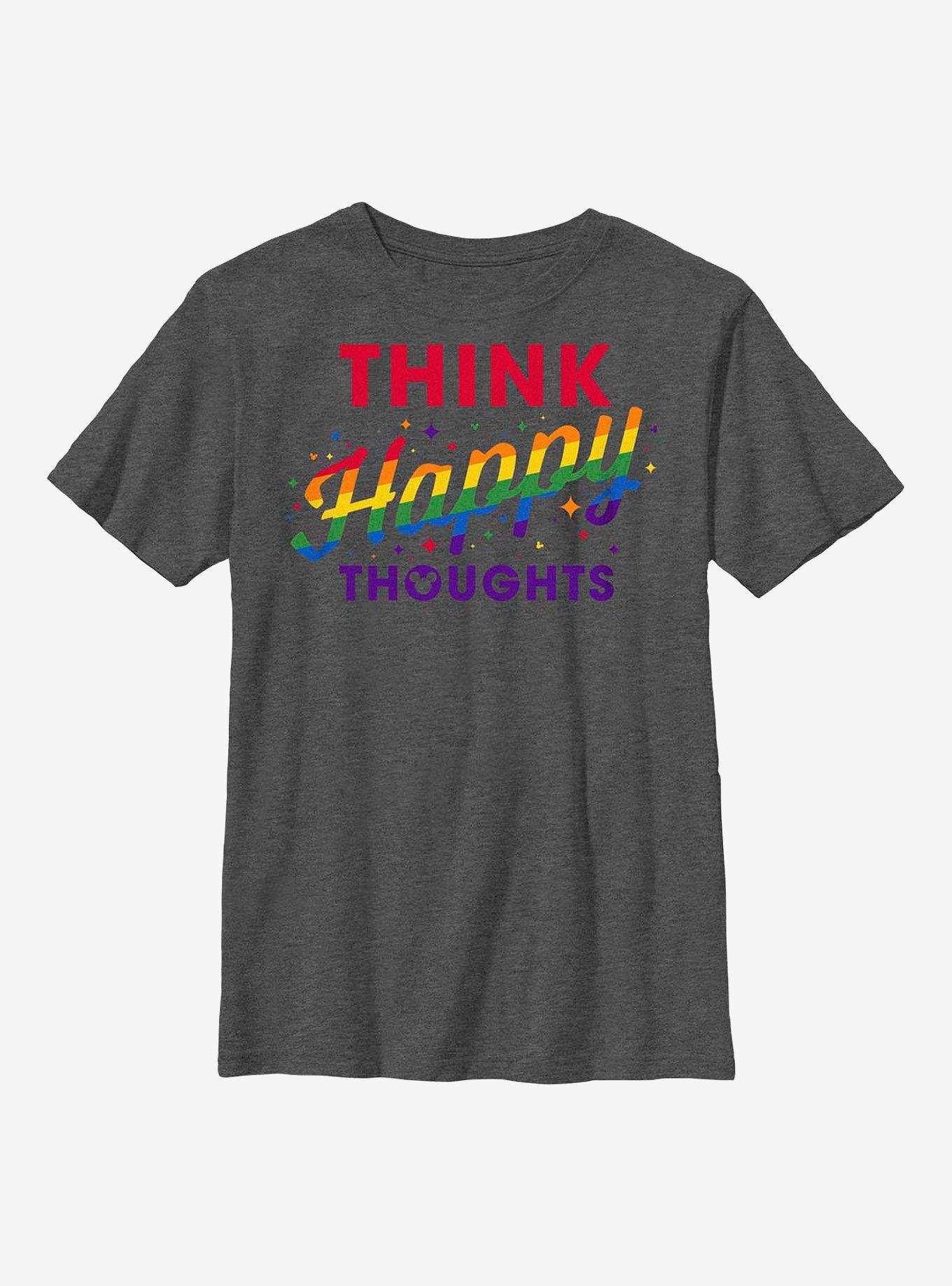 Disney Mickey Mouse Pride Happy Thoughts Youth T-Shirt, , hi-res