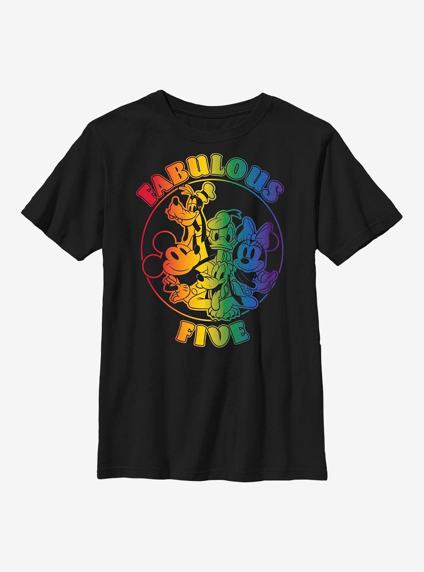 Disney Mickey Mouse Pride Five Youth T-Shirt, , hi-res