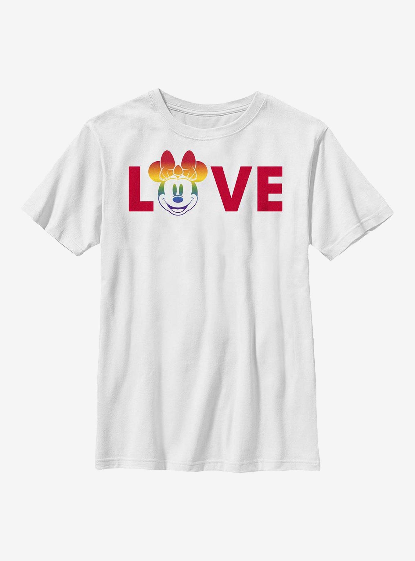 Disney Pride Minnie Loves Pride Youth T-Shirt, , hi-res