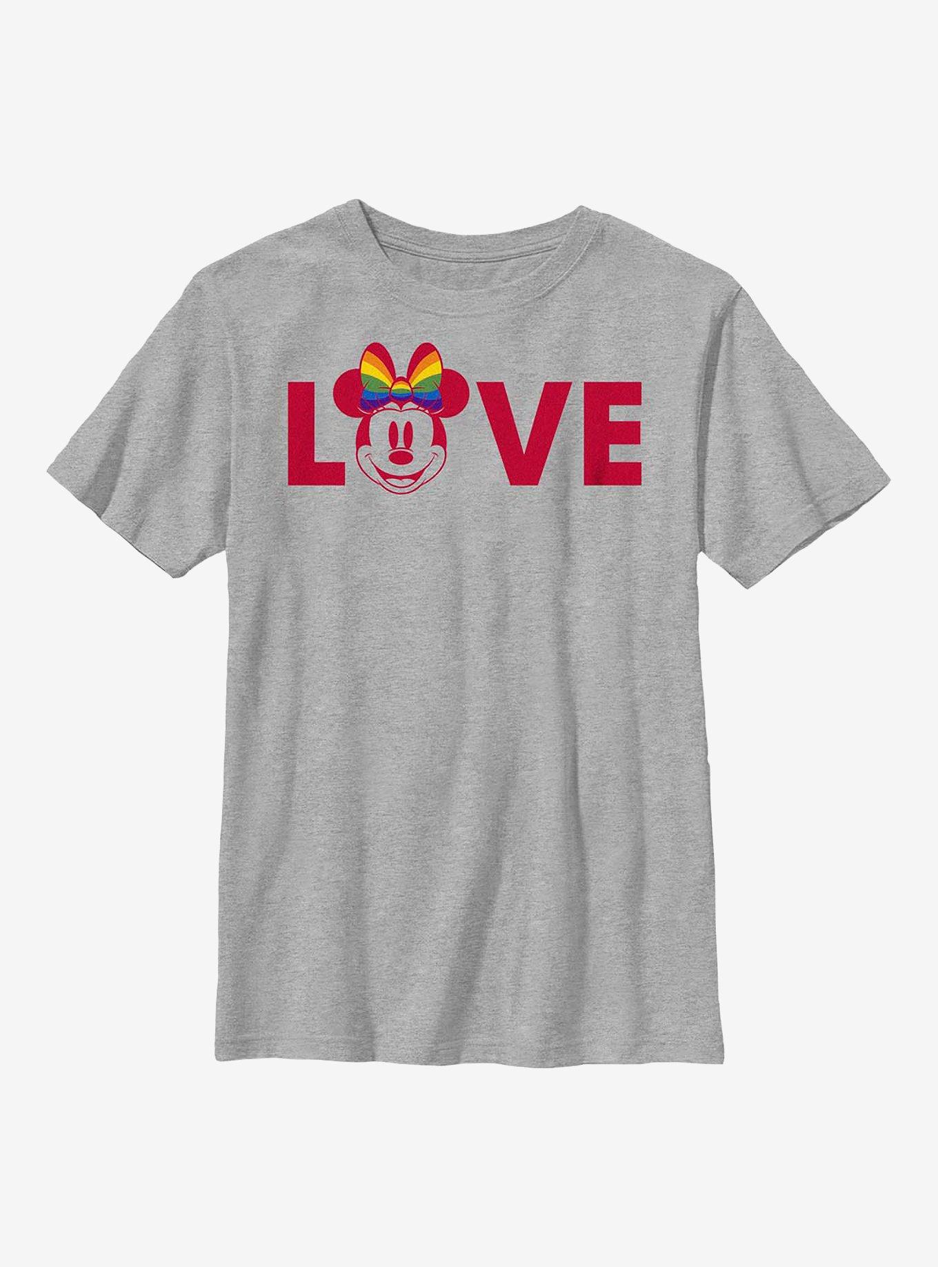 Disney Pride Minnie Pride Love Youth T-Shirt, , hi-res