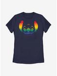 Disney Lilo And Stitch Pride Big Face Stitch Pride T-Shirt, NAVY, hi-res