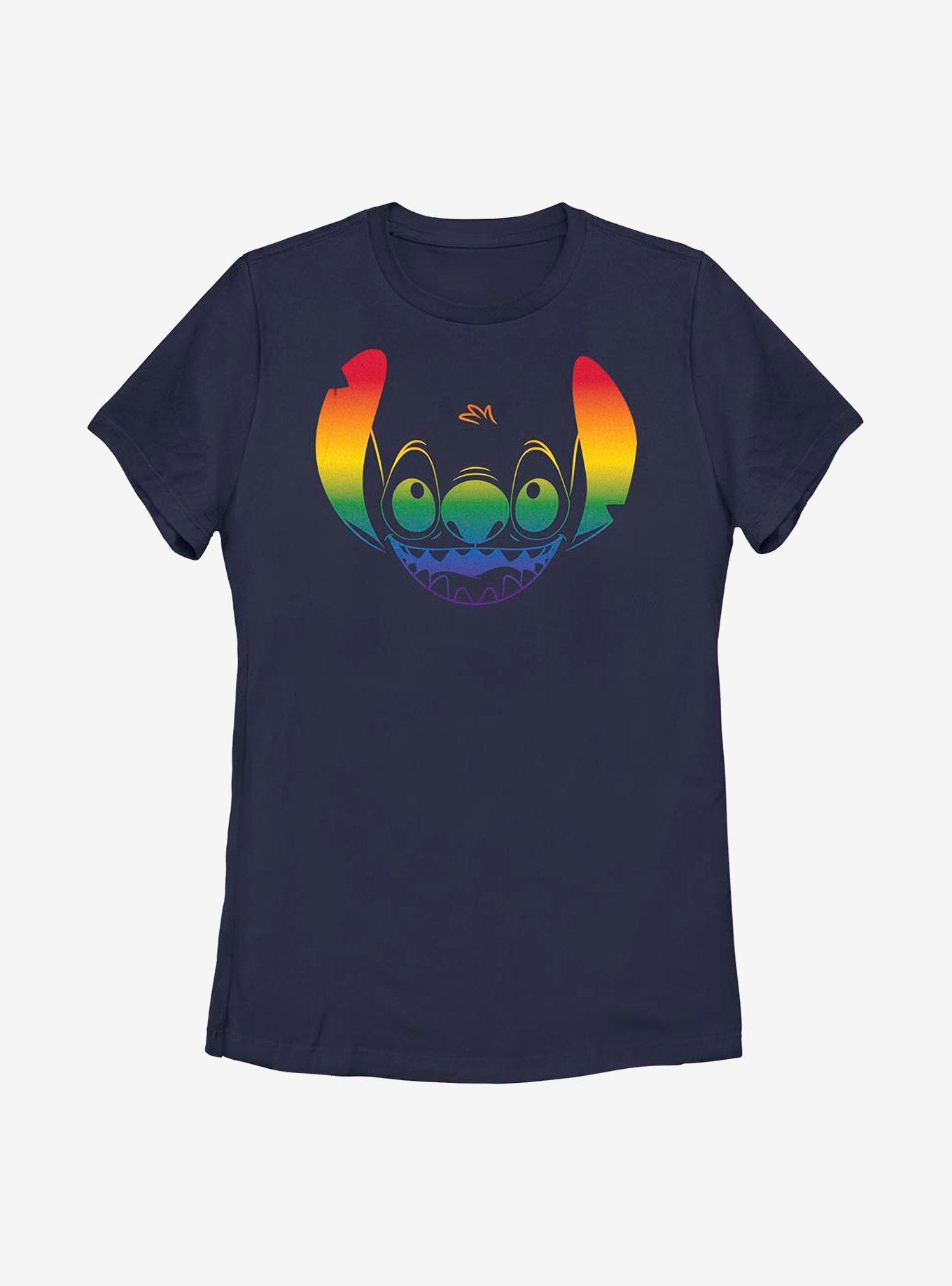 Disney Lilo And Stitch Pride Big Face Stitch Pride T-Shirt, , hi-res