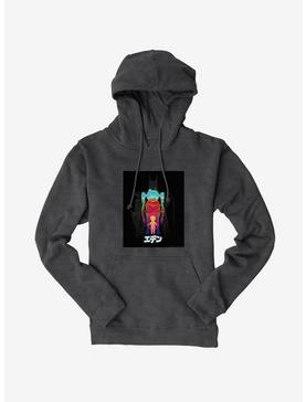 Eden Robot Silhouettes Logo Hoodie, CHARCOAL HEATHER, hi-res