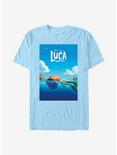 Disney Pixar Luca Poster T-Shirt, LT BLUE, hi-res