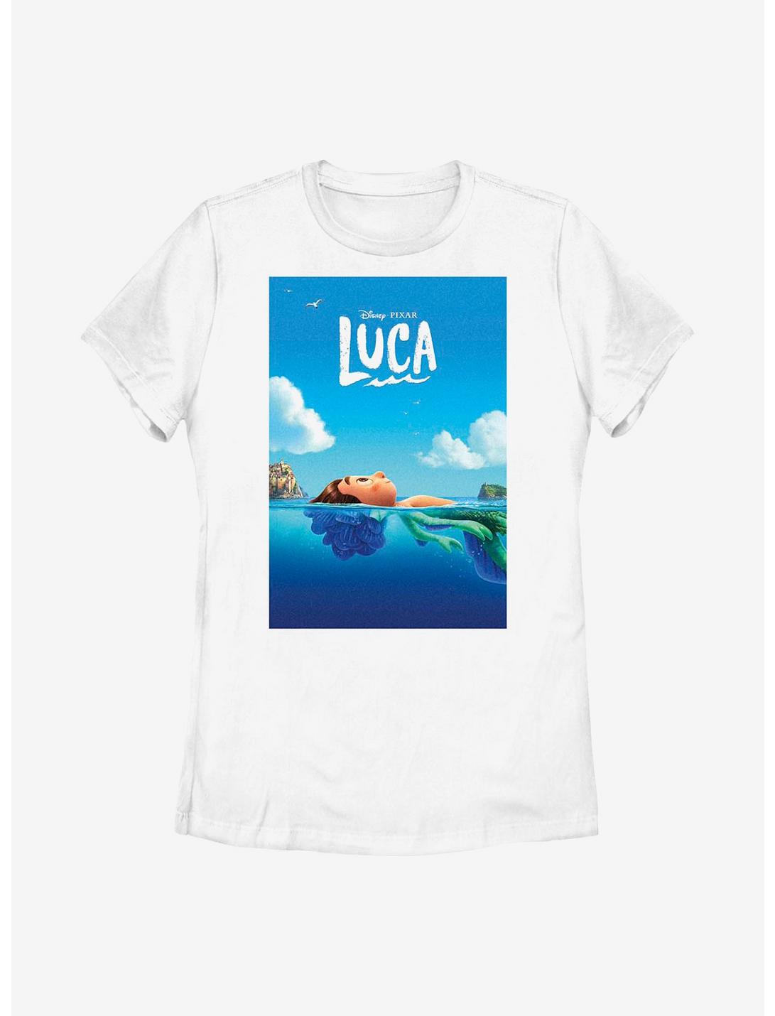 Disney Pixar Luca Poster Womens T-Shirt, WHITE, hi-res