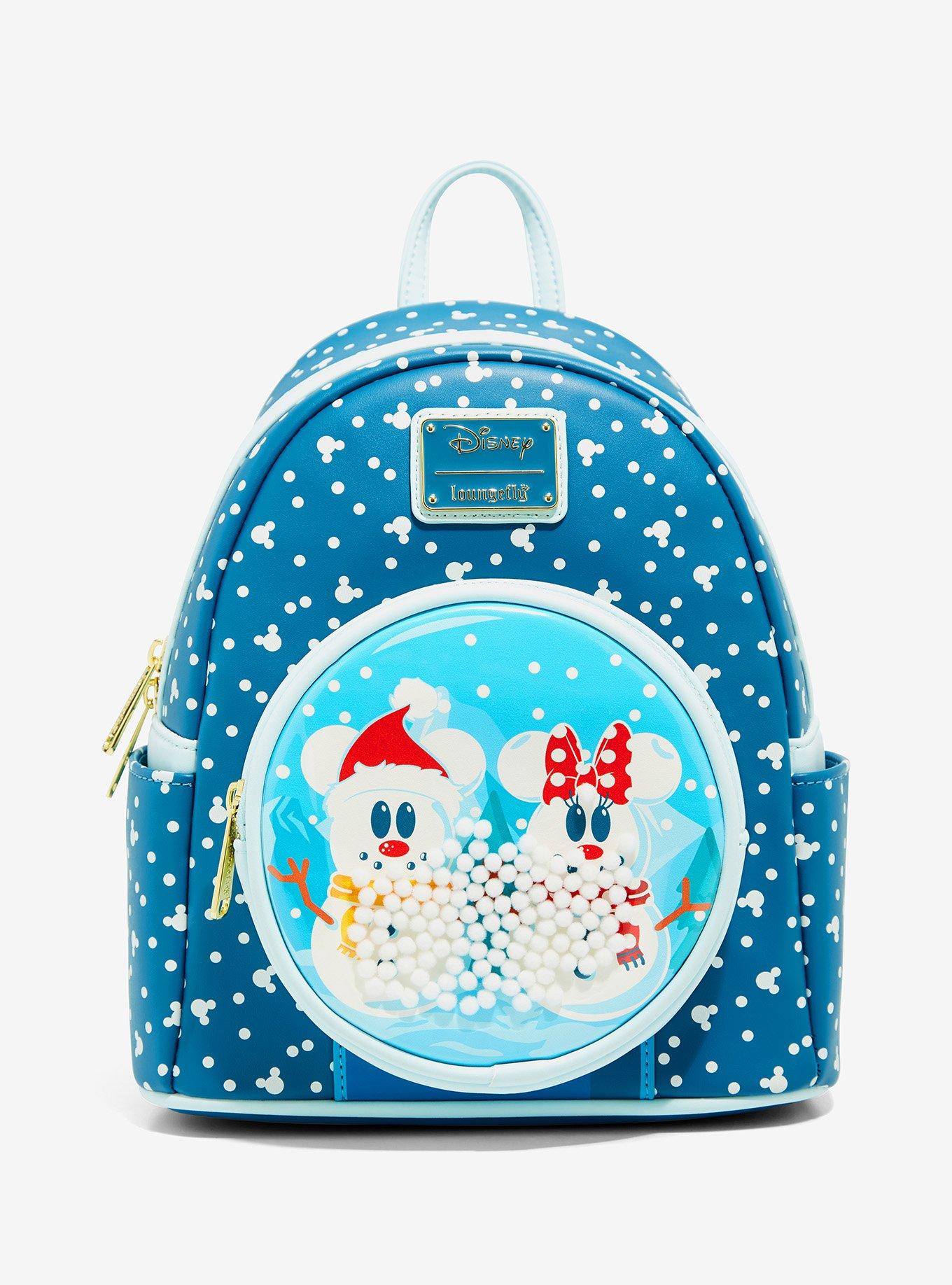 Loungefly Disney Mickey Mouse & Minnie Mouse Snowman Mini Backpack, , hi-res