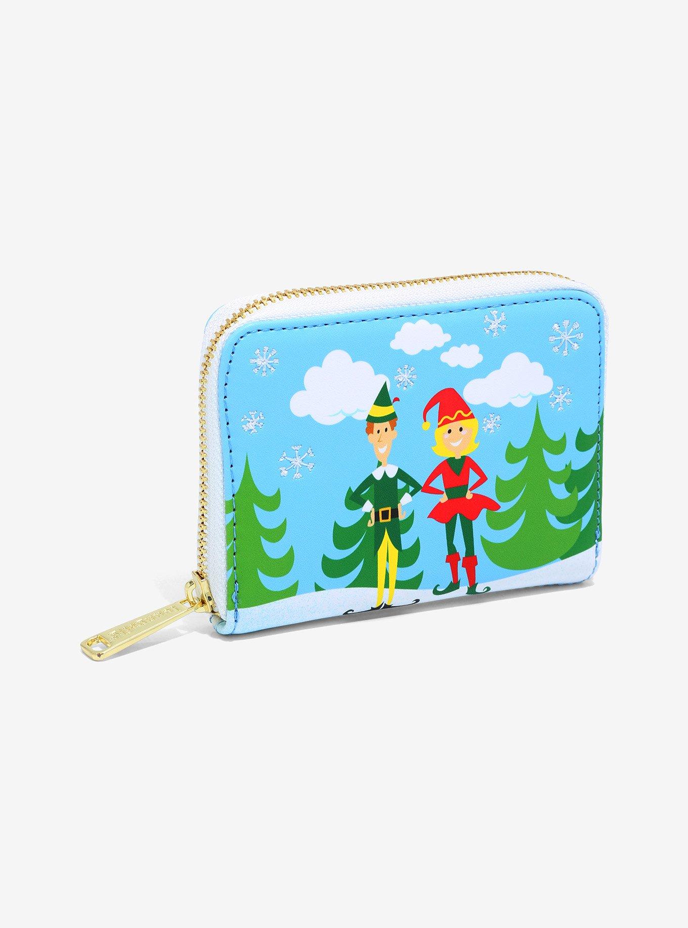 Loungefly Elf Buddy & Friends Cartoon Mini Zipper Wallet, , hi-res