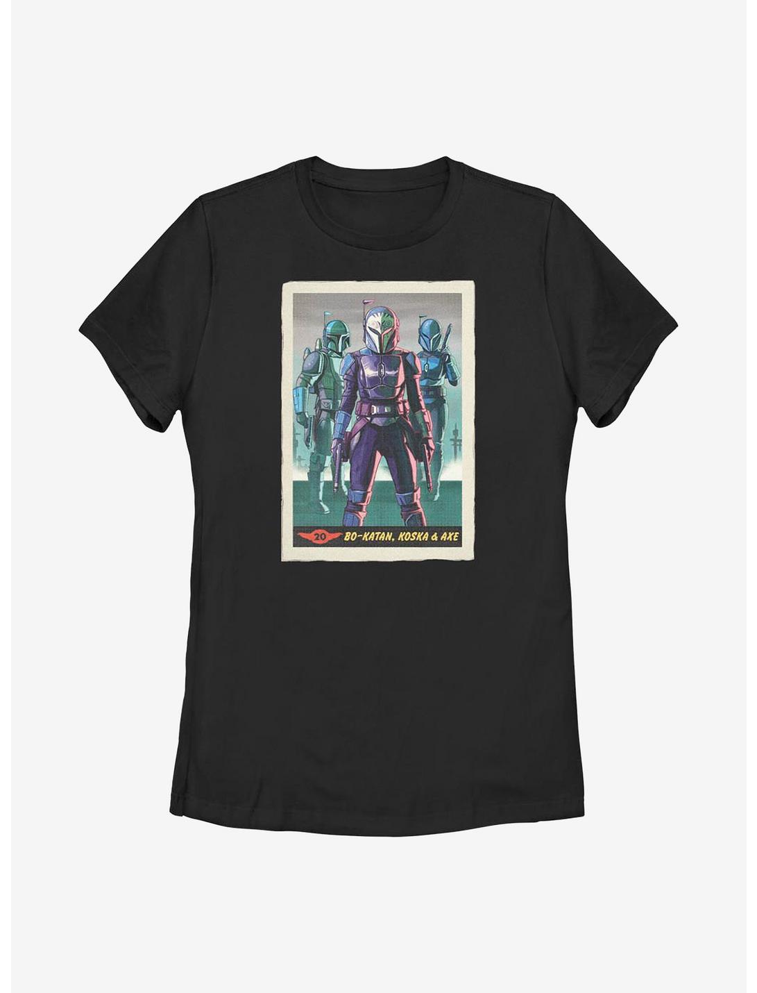 Star Wars The Mandalorian Bo-Katan & Co Card Womens T-Shirt, BLACK, hi-res