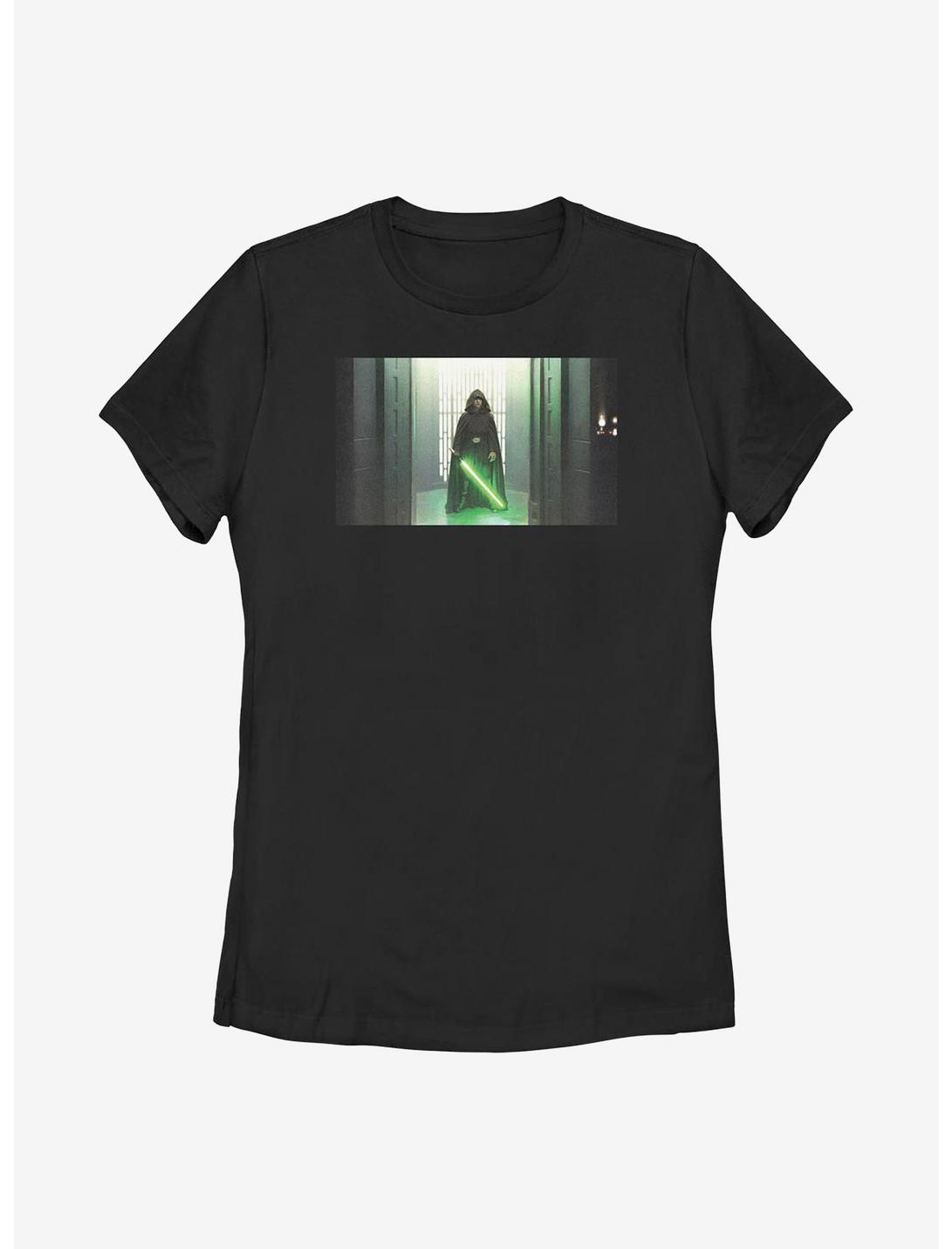 Star Wars The Mandalorian Lone Hero Womens T-Shirt, BLACK, hi-res