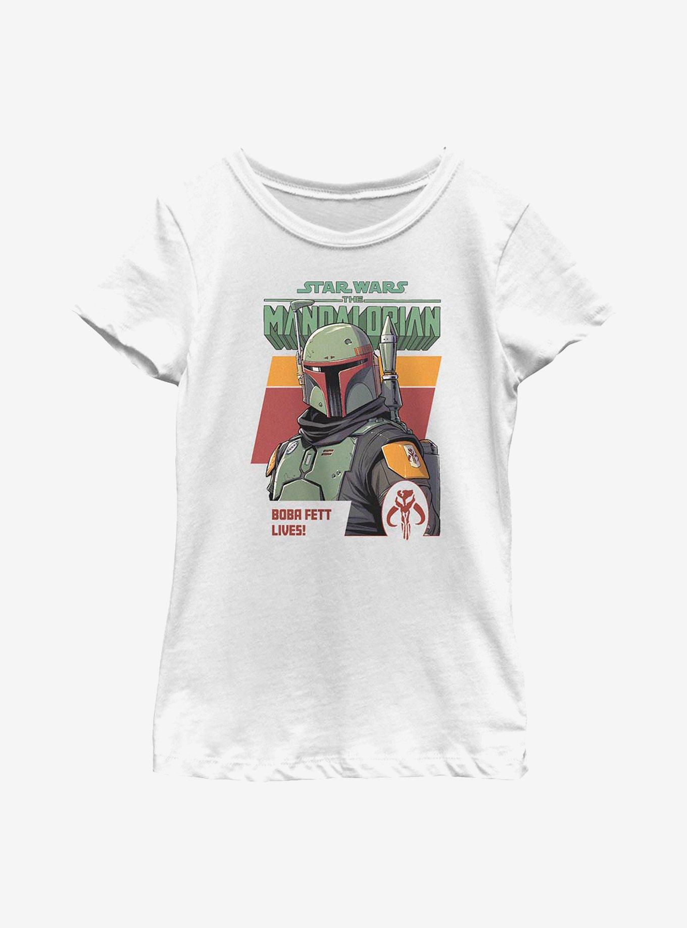 Star Wars The Mandalorian Fett Lives Youth Girls T-Shirt, , hi-res