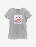 Star Wars The Mandalorian Playing With Food Youth Girls T-Shirt, ATH HTR, hi-res