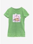 Star Wars The Mandalorian Playing With Food Youth Girls T-Shirt, GRN APPLE, hi-res