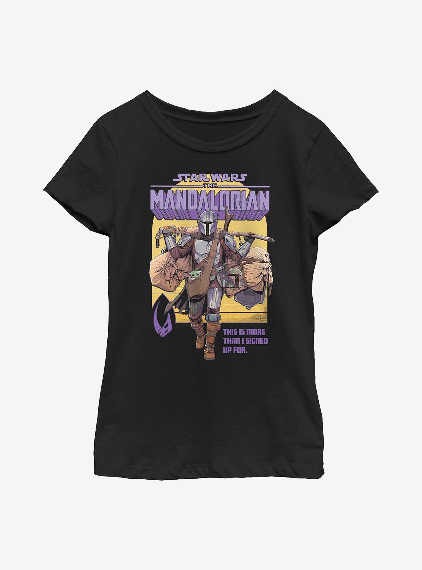 Star Wars The Mandalorian Signed Up Mando Youth Girls T-Shirt, , hi-res