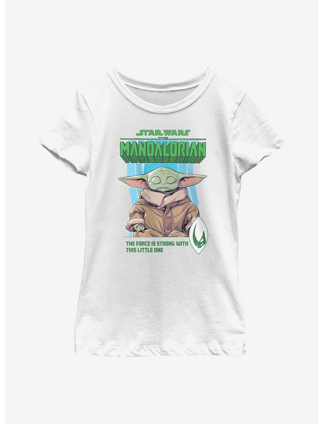 Star Wars The Mandalorian Strong Force Youth Girls T-Shirt, WHITE, hi-res