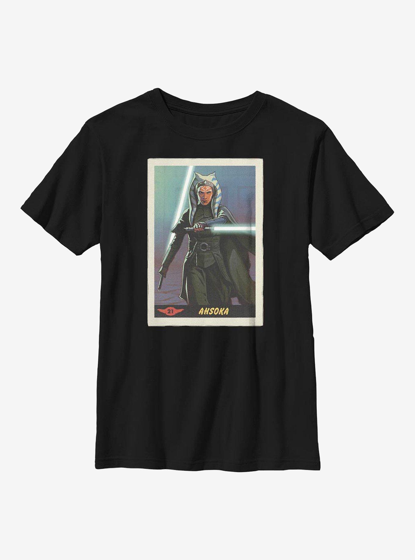 Star Wars The Mandalorian Ahsoka Card Youth T-Shirt, , hi-res