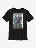 Star Wars The Mandalorian Bo-Katan & Co Card Youth T-Shirt, BLACK, hi-res