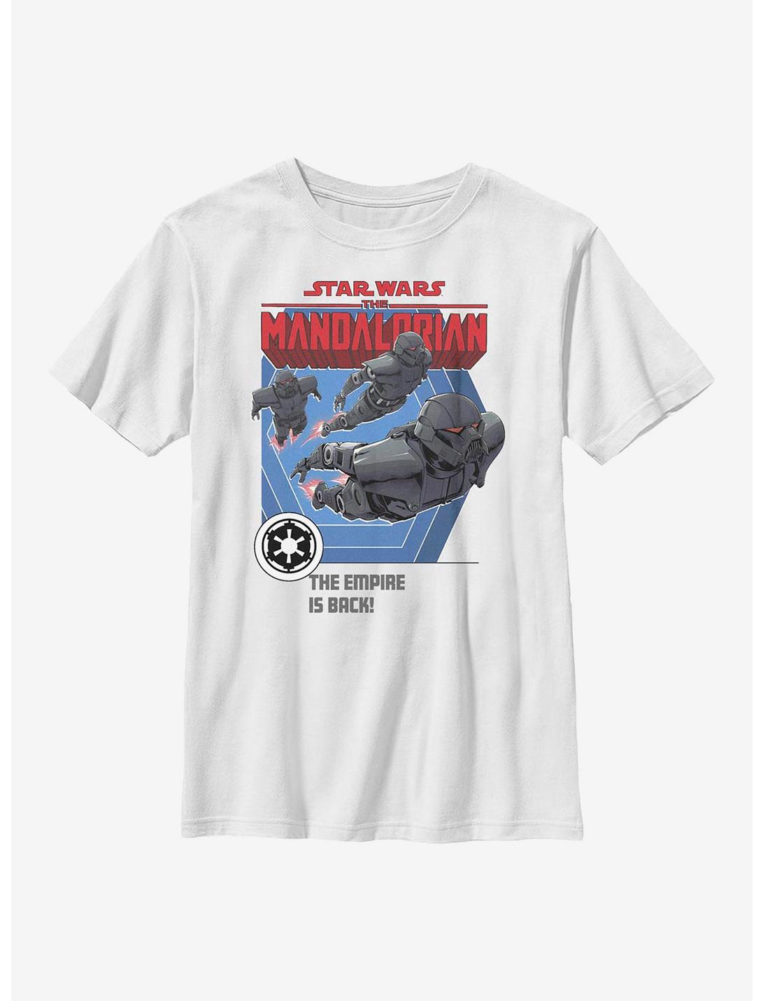 Star Wars The Mandalorian Empire Returns Youth T-Shirt, WHITE, hi-res