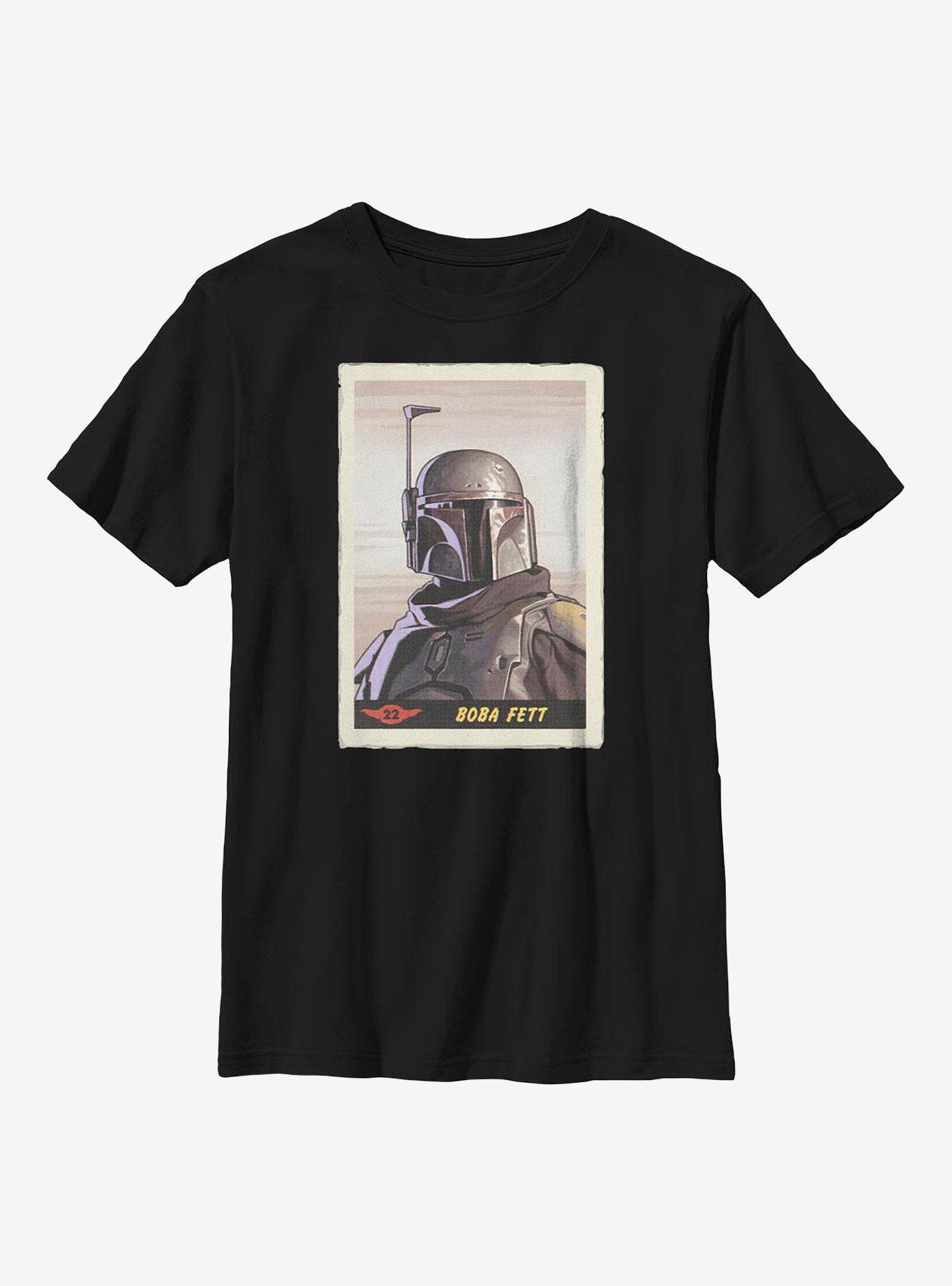 Star Wars The Mandalorian Fett Card Youth T-Shirt, , hi-res
