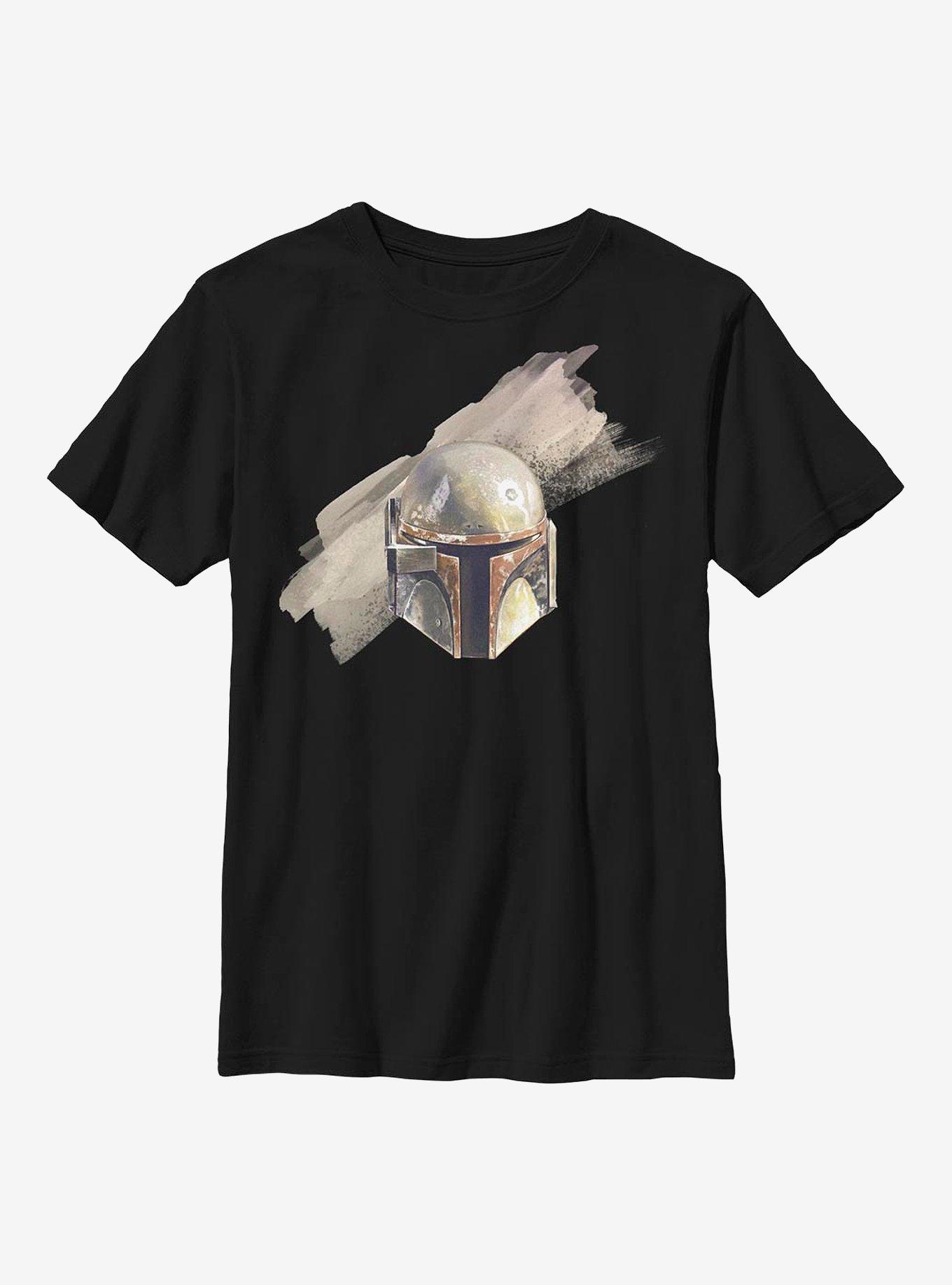 Star Wars The Mandalorian Fett Helmet Youth T-Shirt, , hi-res