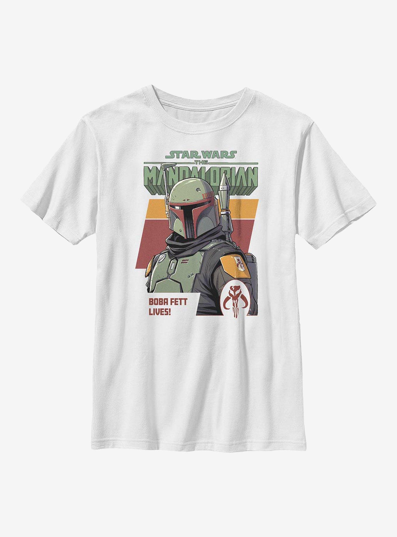 Star Wars The Mandalorian Fett Lives Youth T-Shirt, , hi-res