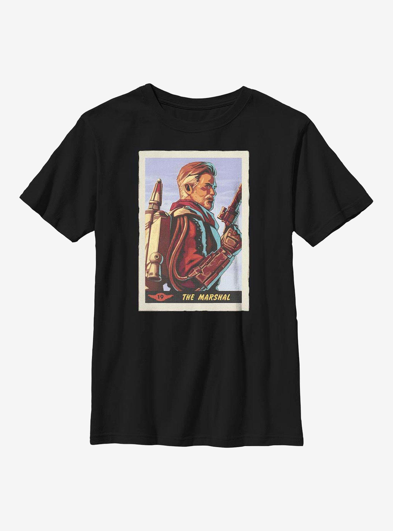 Star Wars The Mandalorian Marshal Card Youth T-Shirt, , hi-res