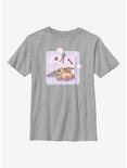 Star Wars The Mandalorian Playing With Food Youth T-Shirt, ATH HTR, hi-res