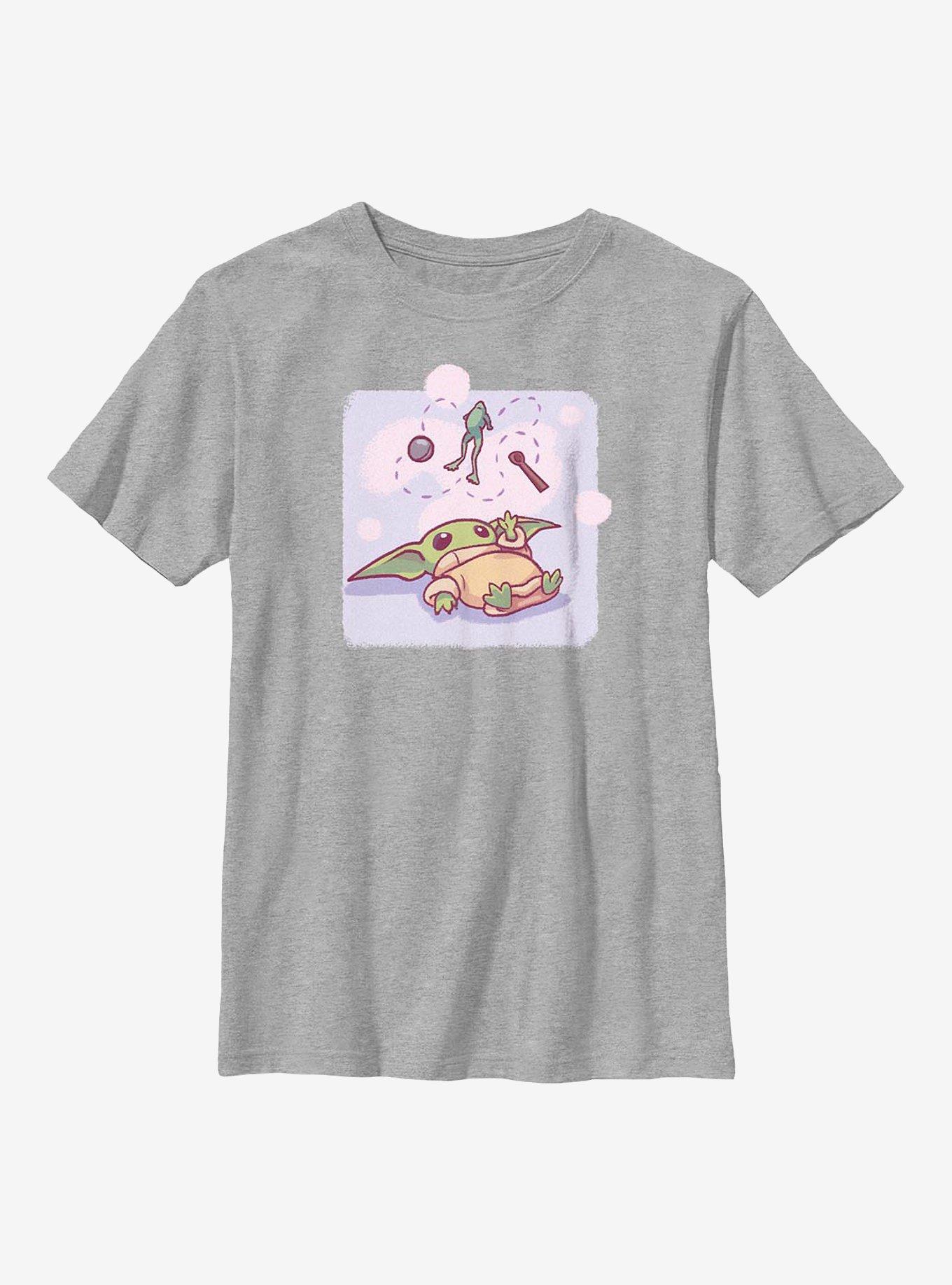 Star Wars The Mandalorian Playing With Food Youth T-Shirt, , hi-res