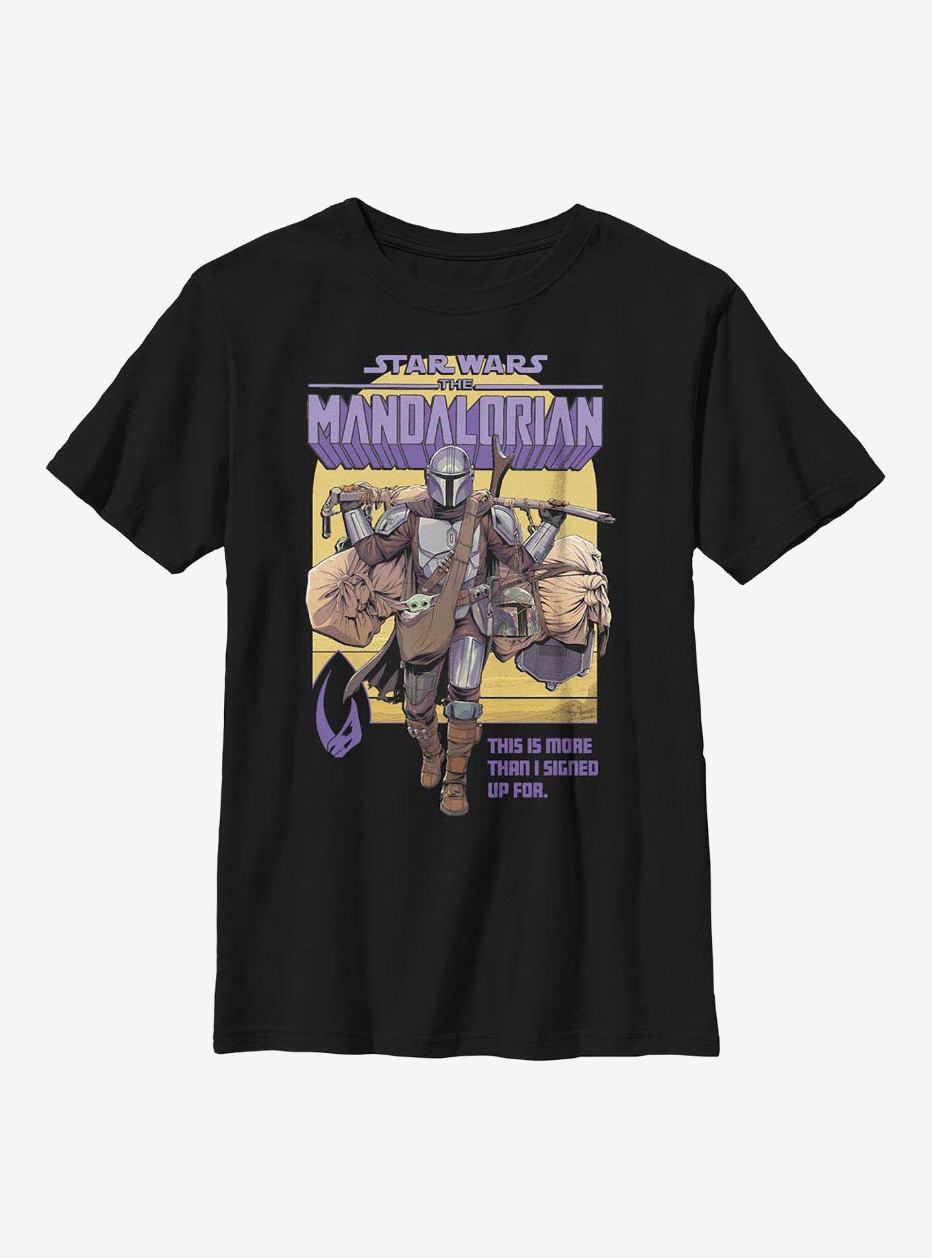 Star Wars The Mandalorian Signed Up Mando Youth T-Shirt, , hi-res