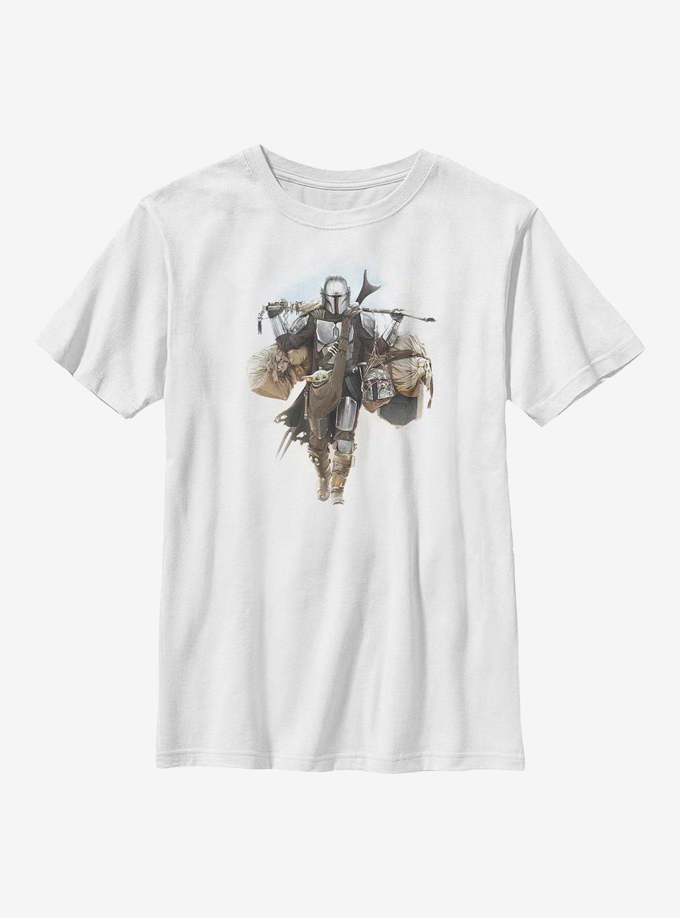Star Wars The Mandalorian Walking Mando Youth T-Shirt, , hi-res