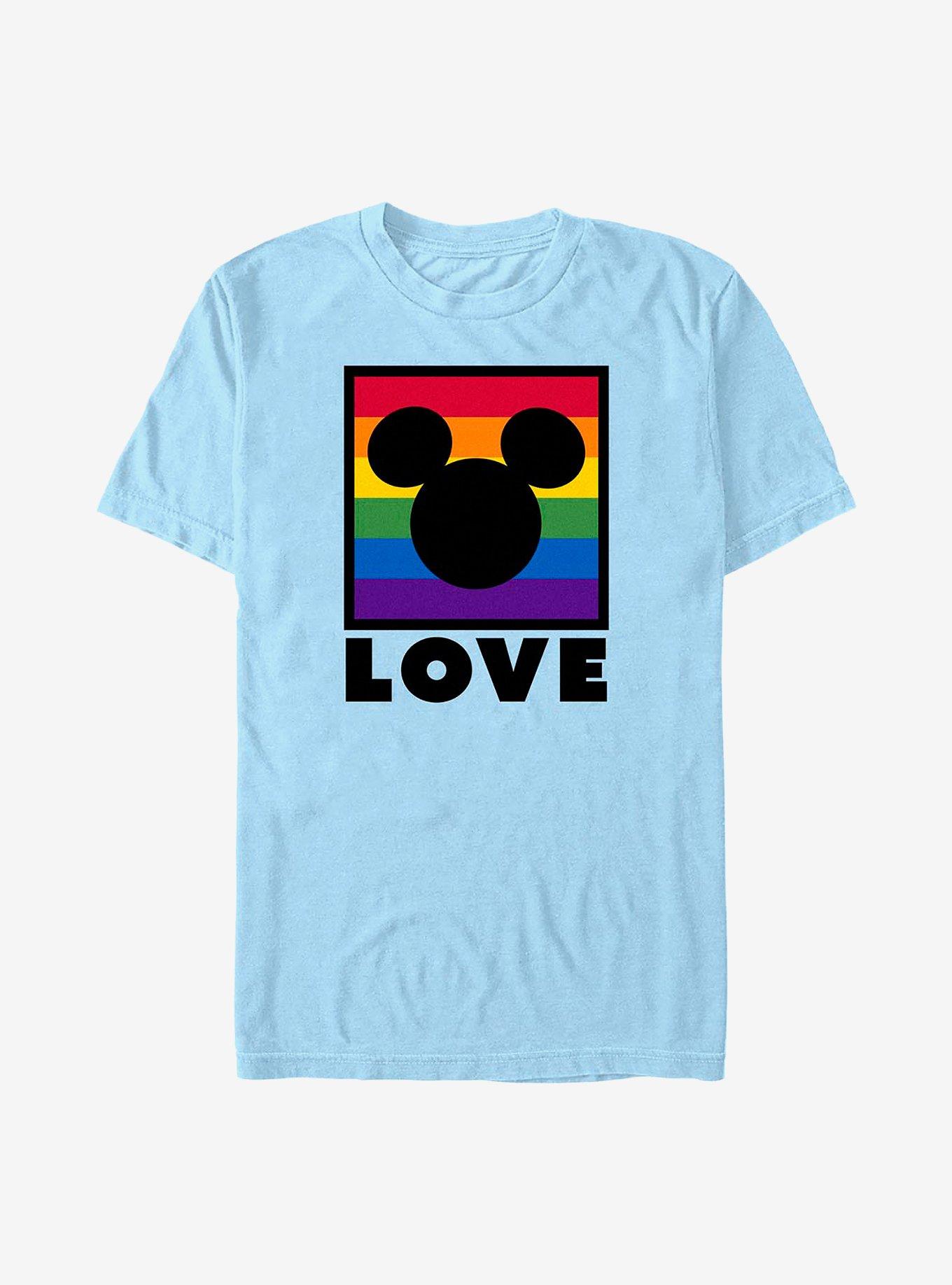 Disney Mickey Mouse Pride Box T-Shirt, LT BLUE, hi-res