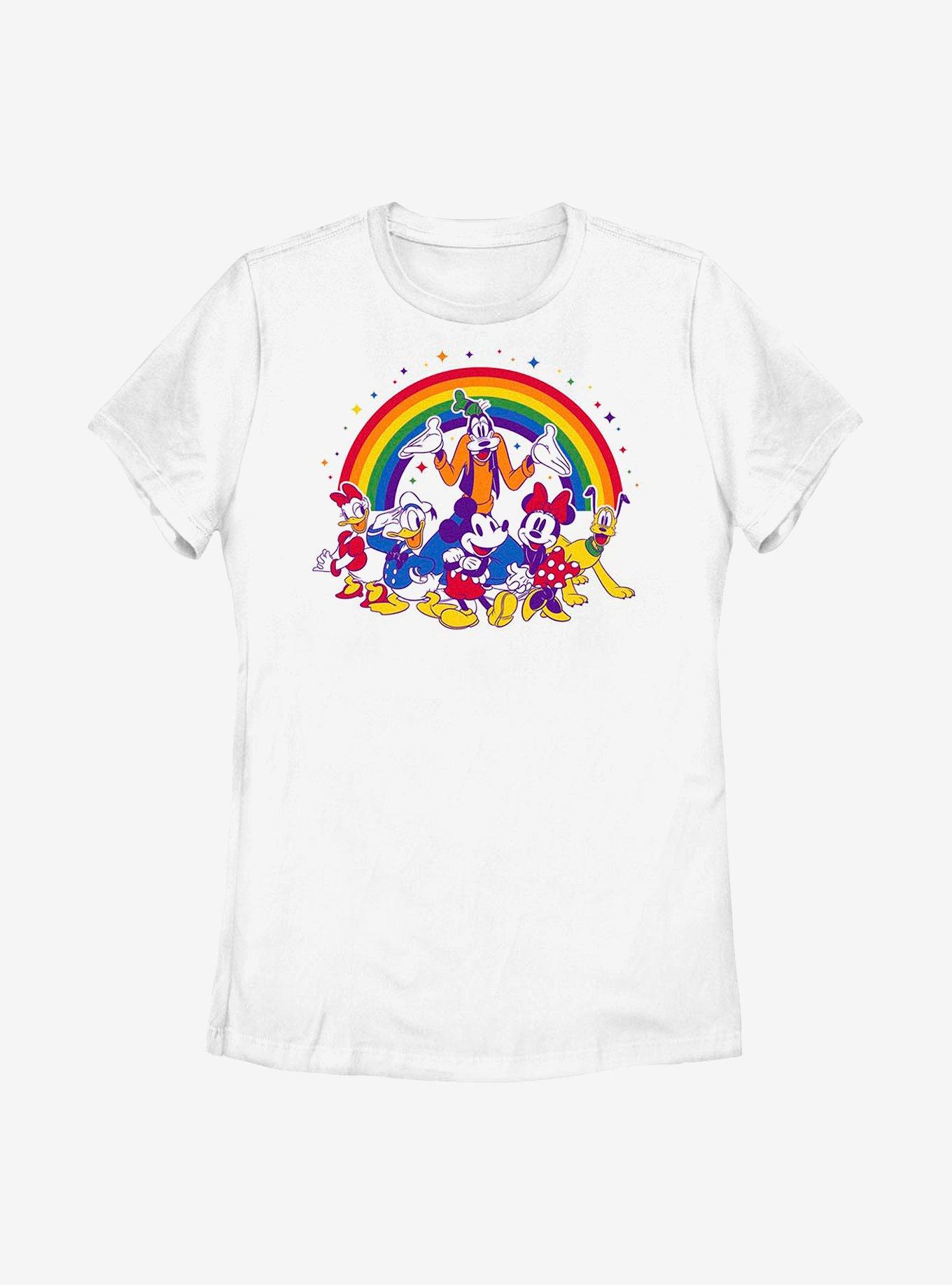Disney Mickey Mouse Pride Group Pride T-Shirt, WHITE, hi-res