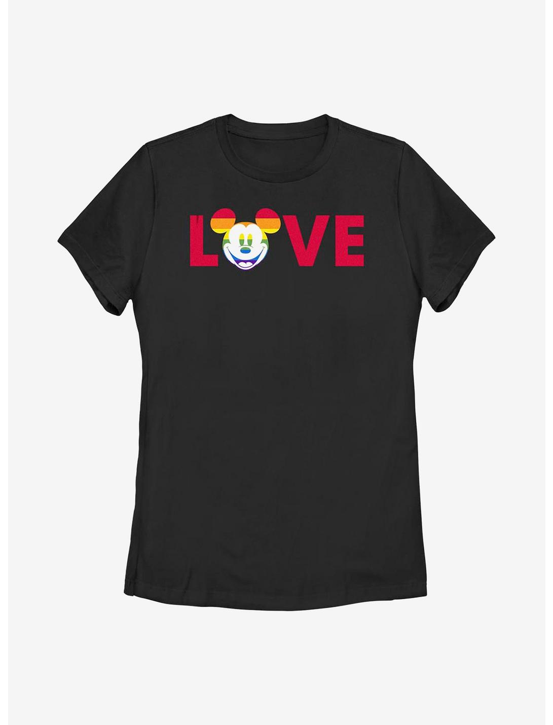 Disney Mickey Mouse Pride Mickey Loves Pride T-Shirt, BLACK, hi-res