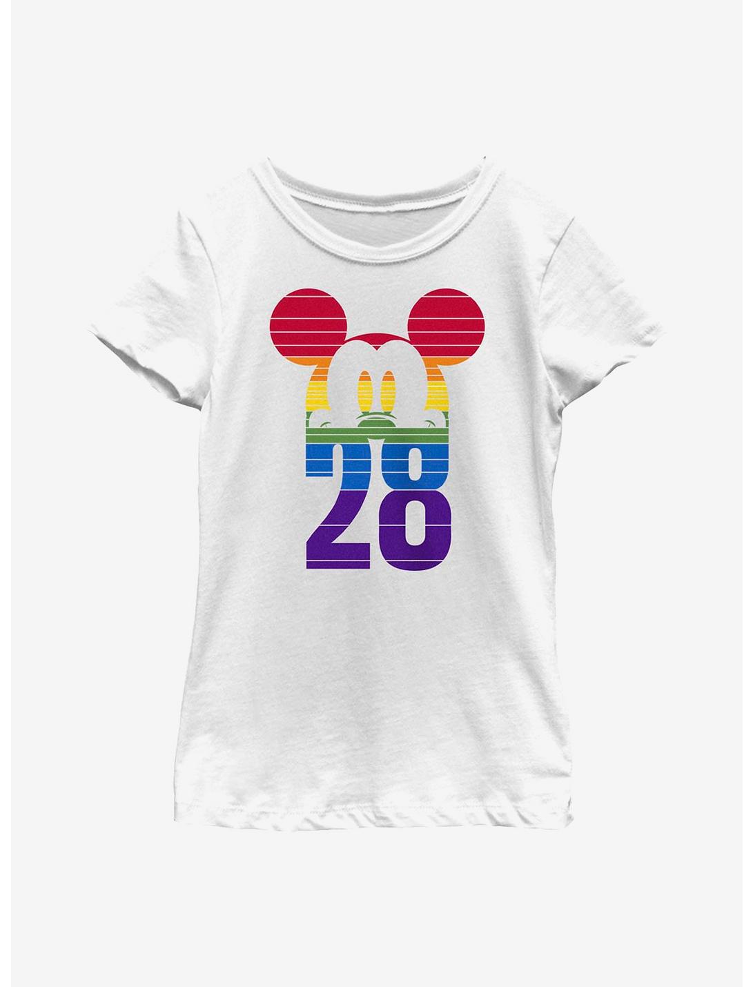 Disney Mickey Mouse Pride 28 Pride Youth T-Shirt, WHITE, hi-res