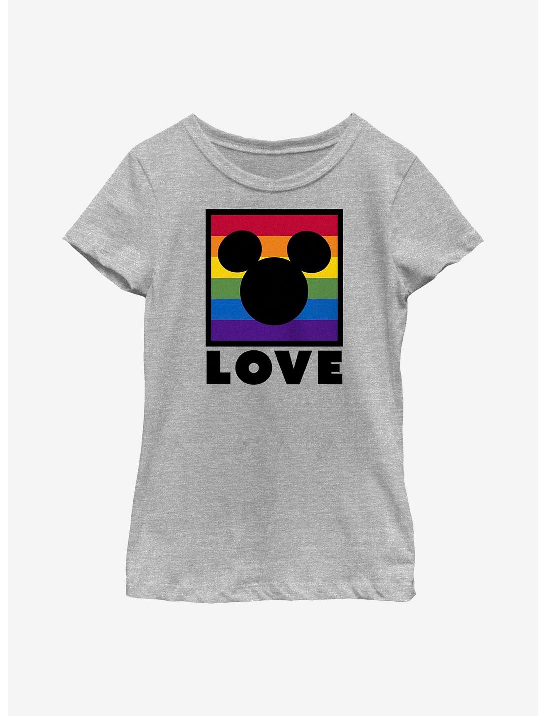 Disney Mickey Mouse Pride Box Youth T-Shirt, ATH HTR, hi-res
