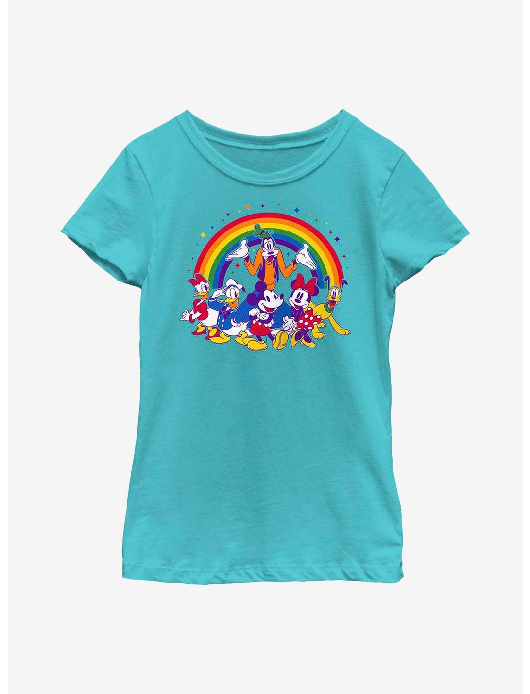 Disney Mickey Mouse Pride Group Pride Youth T-Shirt, TAHI BLUE, hi-res