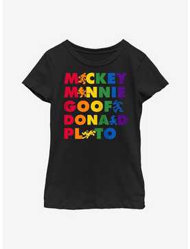 Disney Mickey Mouse Pride Friends Youth T-Shirt, , hi-res