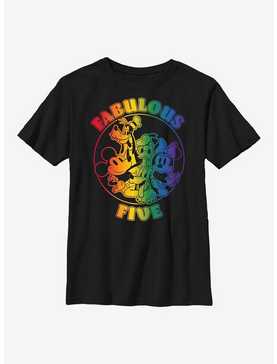 Disney Mickey Mouse Pride Five Youth T-Shirt, , hi-res