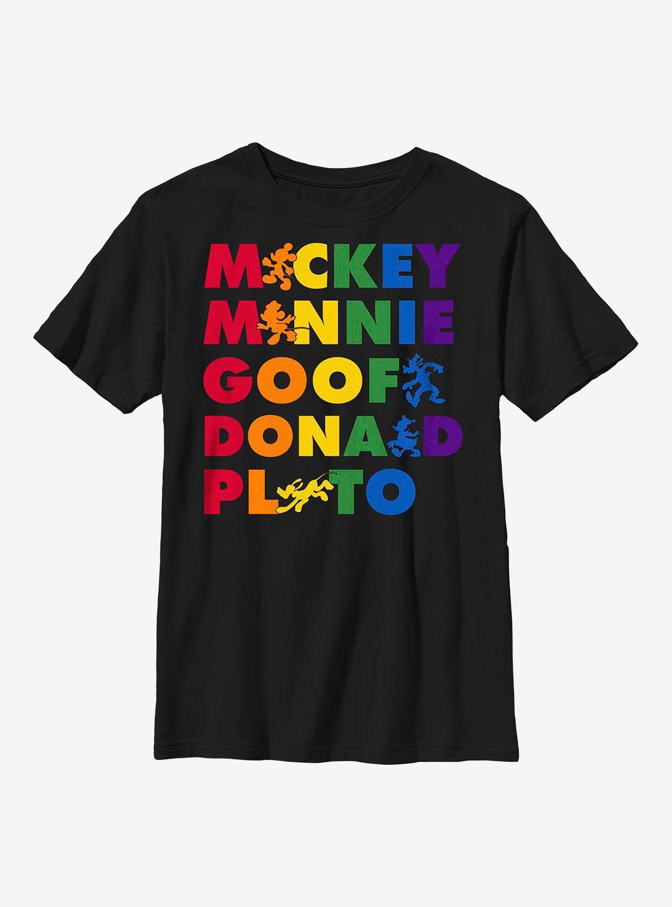 Disney Mickey Mouse Pride Friends Youth T-Shirt, , hi-res